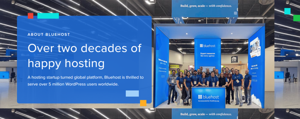 Bluehost hosting types overview and company background